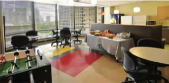 Staging and Break Room